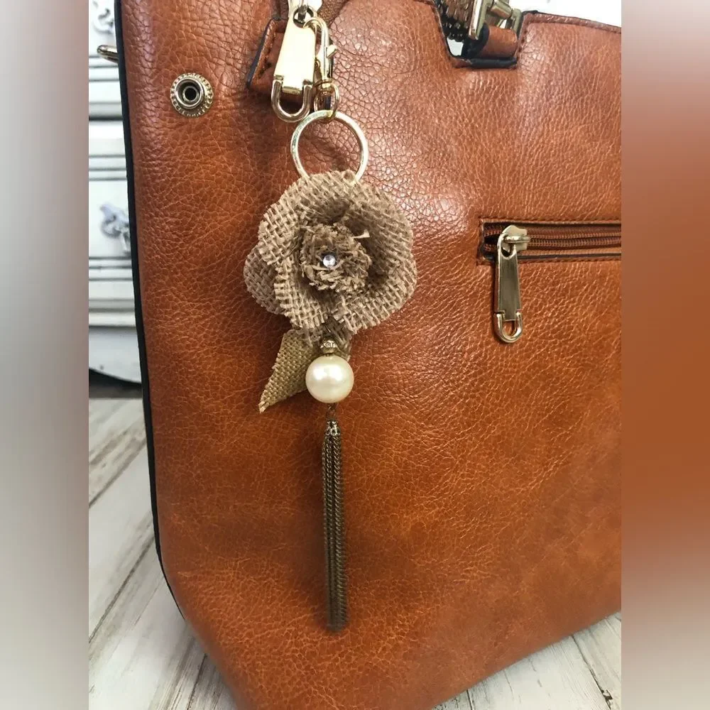 Hand made by The black sheep purse charm